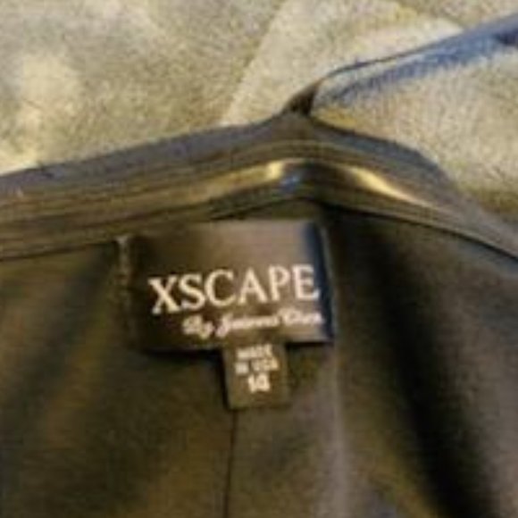 Xscape one shoulder  foil gown - Picture 12 of 13